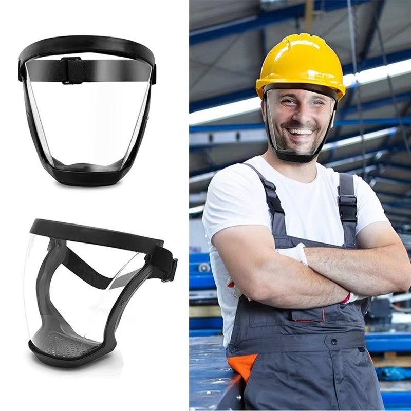 Transparent Full Faceshield Re - Anti Pollution Mask ulasan dan harga