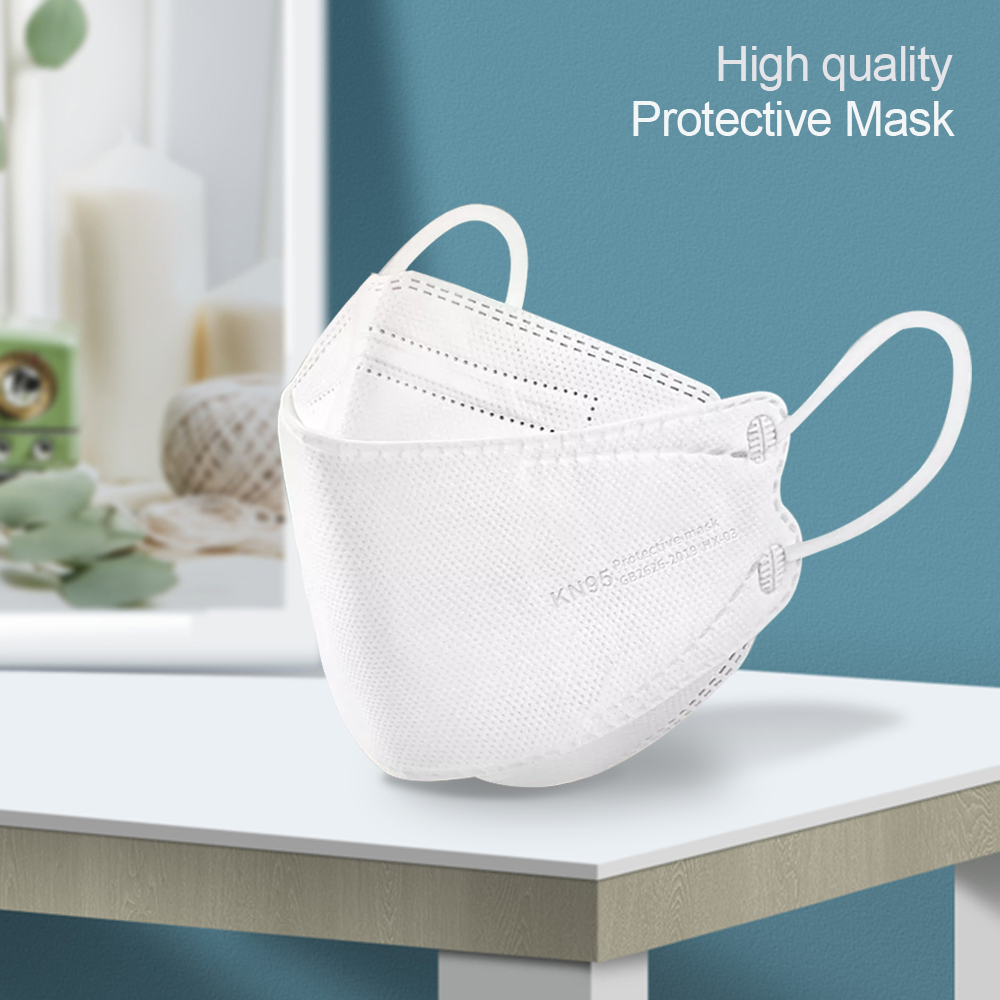 10-200pcs FPP2 Fish Mask KN95  - Disposable Surgical Mask ulasan dan harga