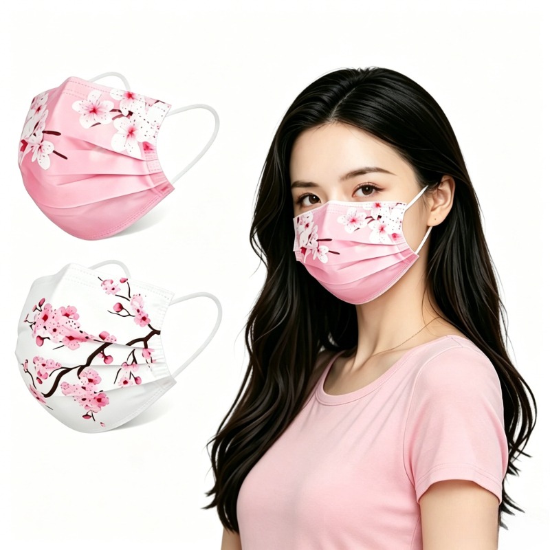10pcs Floral Star Print Face M - Cloth Face Mask Washable ulasan dan harga