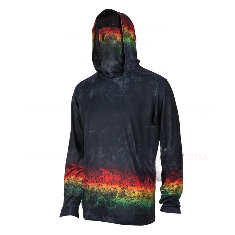 Men's Fishing Hoodie Shirts UP - Sports Mask Breathable ulasan dan harga