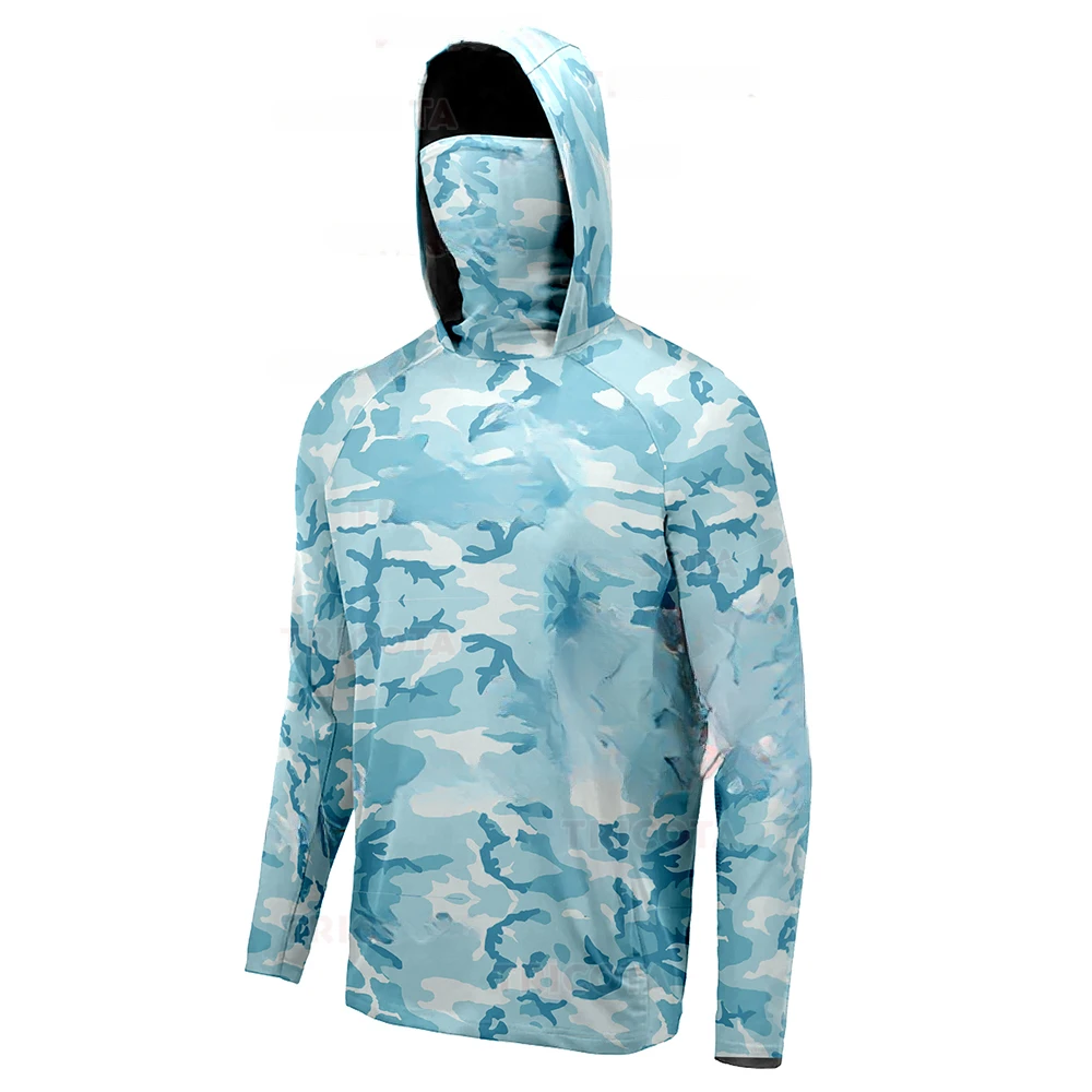 Men's Fishing Hoodie Shirts UP - Sports Mask Breathable ulasan dan harga